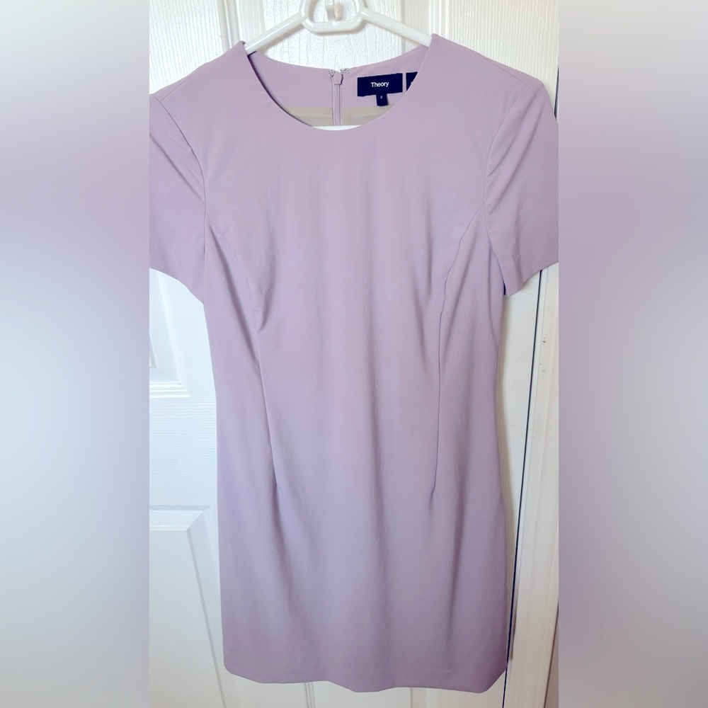 Theory Shift Dress Lilac 2